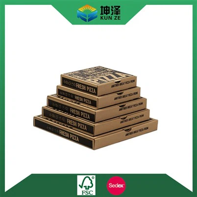 일반 갈색 피자 상자